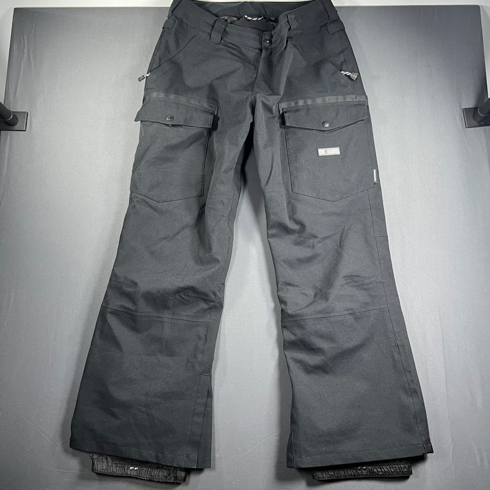 DC Shoes Co USA Mens 15K Waterproof Snowboard Pants Black Cargo Size Large L - Picture 2 of 12
